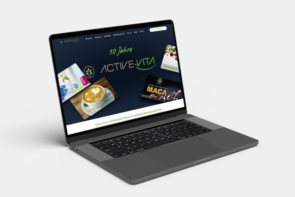 Mockup Active-Vita Laptop