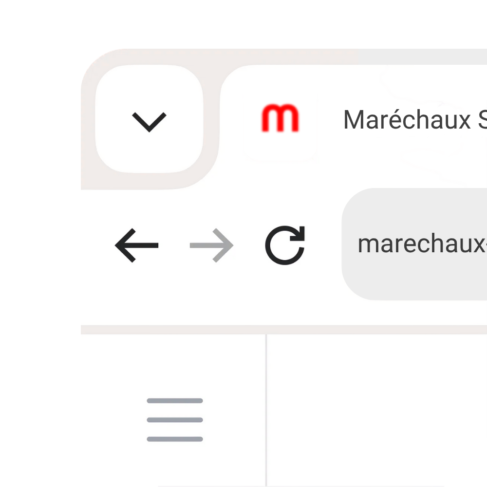 Logo mit dem roten Schriftzug MARÉCHAUX und dem schwarzen Zusatz elektrisch gut.