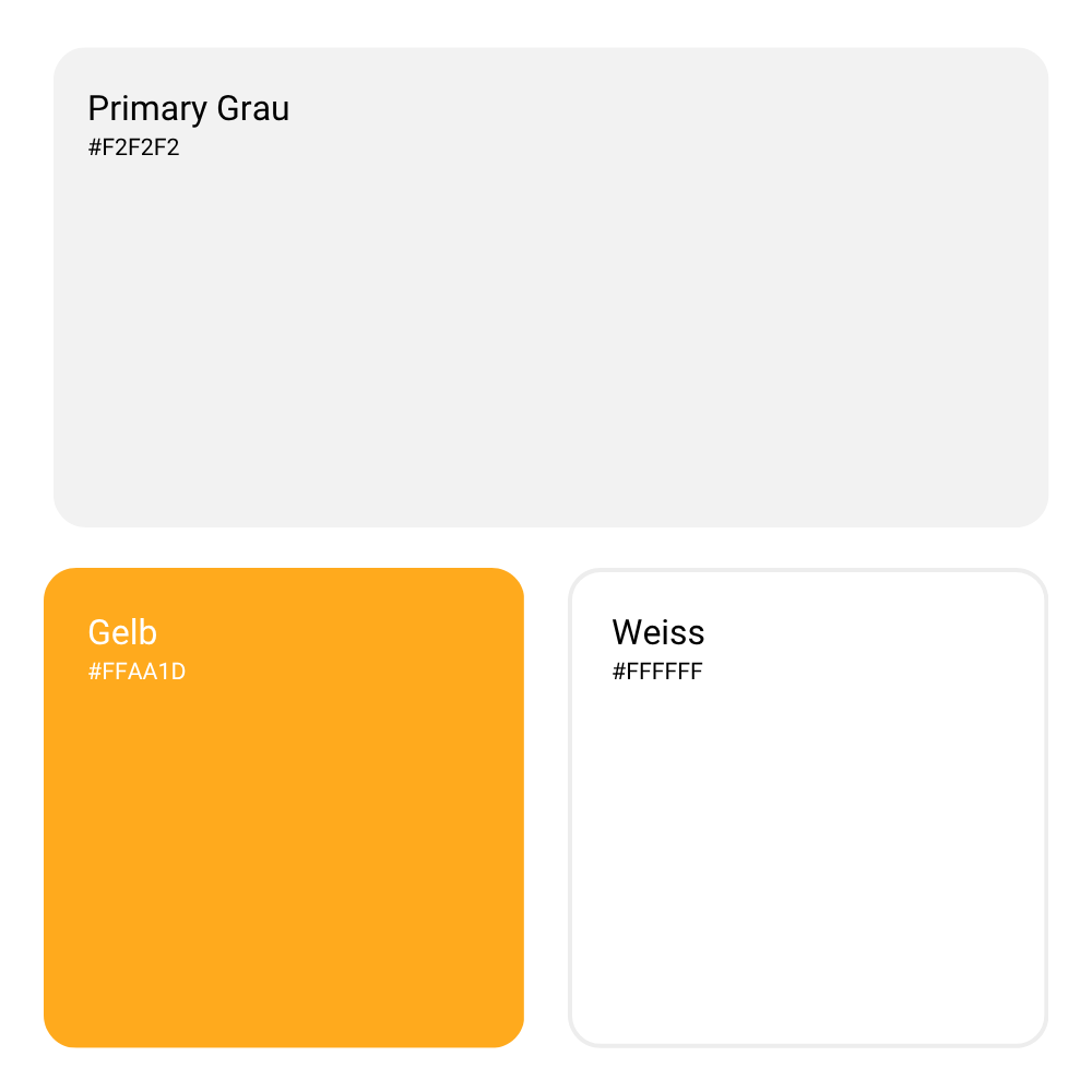 farbpalette grau, gelb und weiss