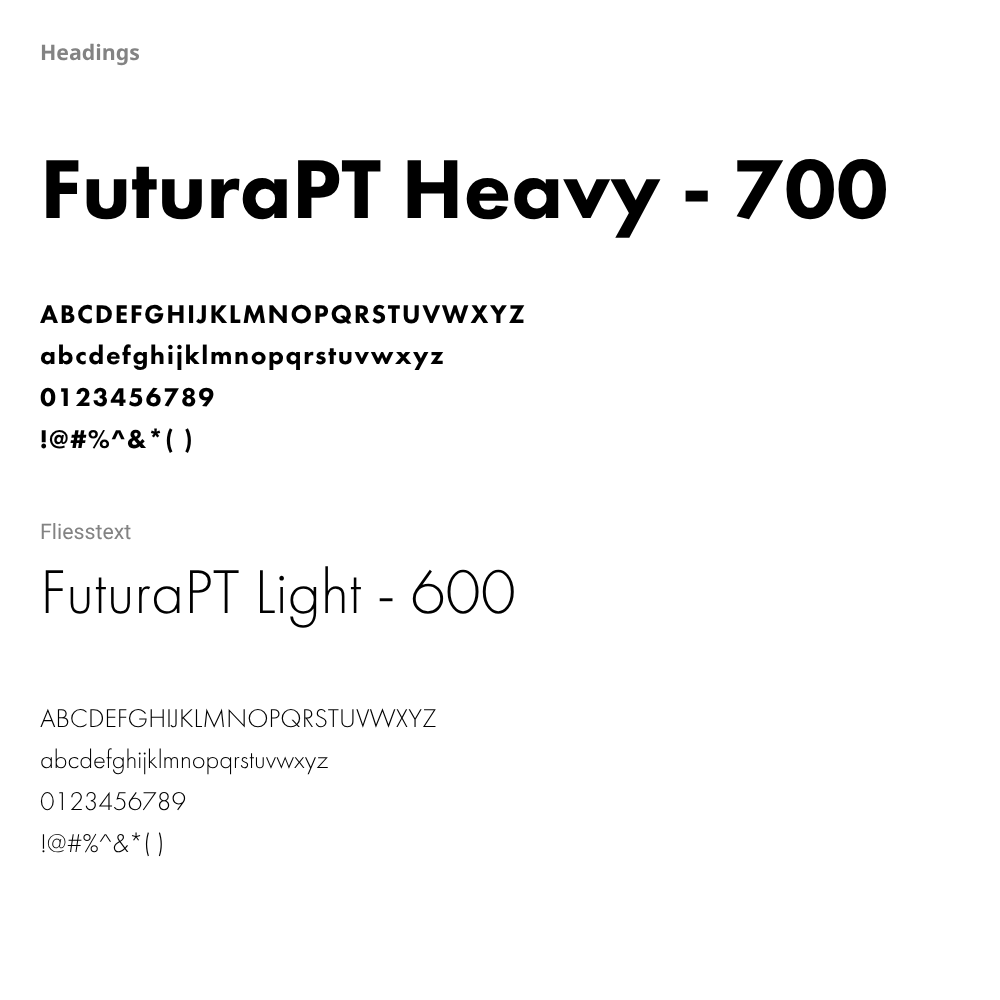 font ansicht futurapt heavy mit abc und zahlen
